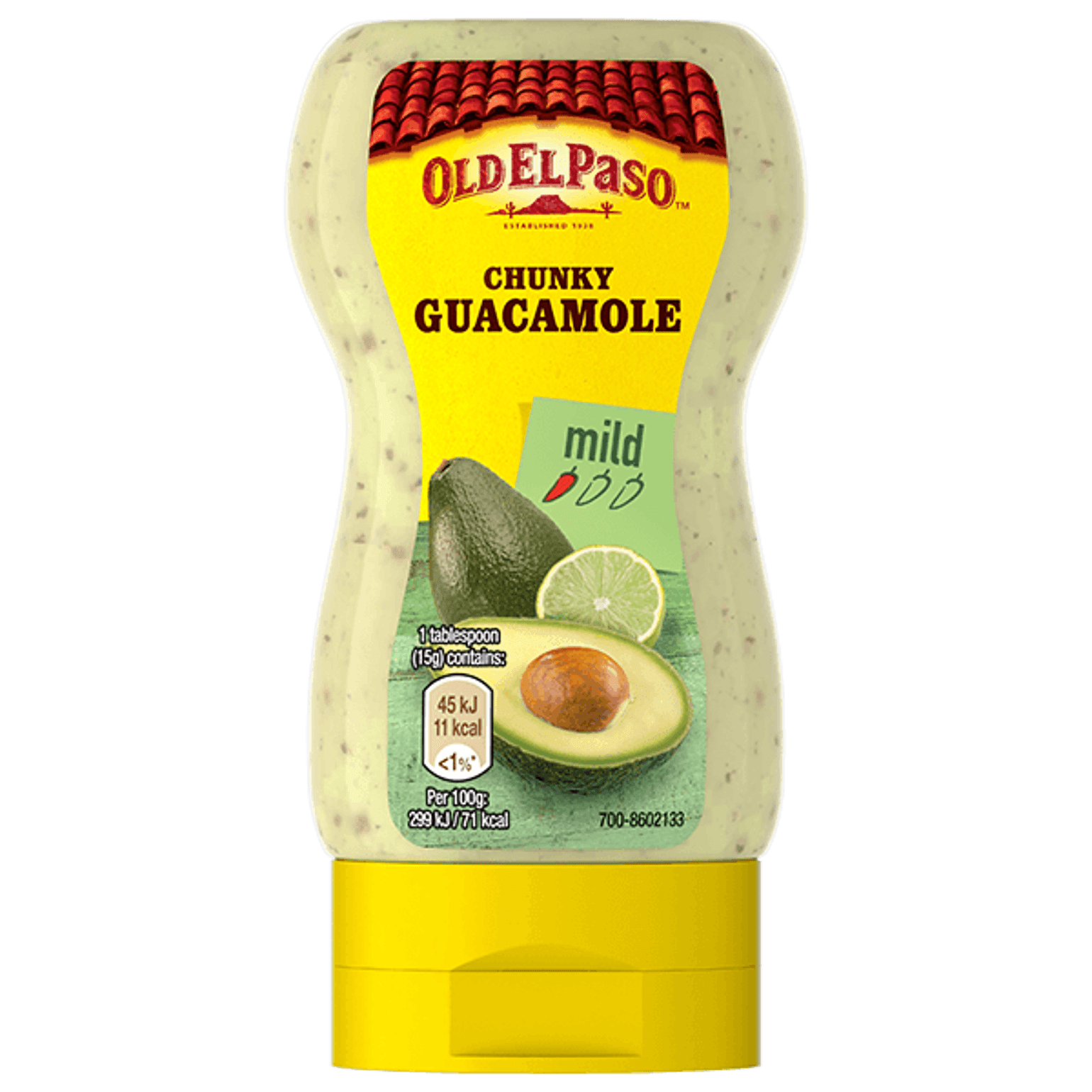 squeezy bottle of Old El Paso's chunky guacamole (240g)
